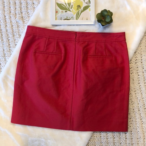 ✨HP✨NWT {J Crew} Pink Skirt w/ Gold Sailor Buttons - Picture 7 of 7